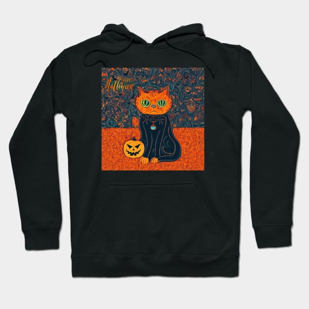 A Vintage Halloween Hoodie by Black Cat Alley